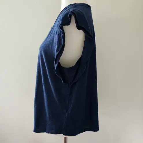 Liverpool Royal Navy Double Layer Flutter Sleeve Knit Top Size Large