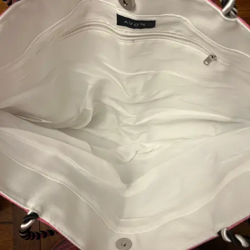 Avon Pink Palm Tree Tote Bag