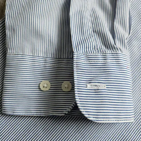 Las Olas Michigan Wolverines Button Shirt Size 1X Stripe Rhinestone NCAA Vtg 90s