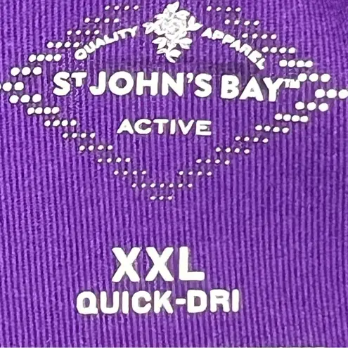 st. john's bay St. John’s Bay Active Purple Skort Quick-Dri Size XXL W/3” Side Slit