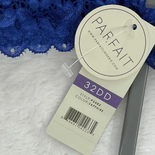 Parfait Wireless Bralette Lace Bra P5482 Sapphire Blue 32DD New with Tags Size undefined