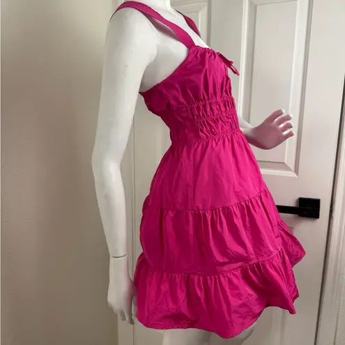 Sunday Best Martine Poplin Dress Womens Small Pink Fit & Flare #329