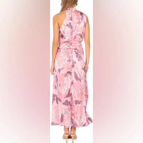 Petal and Pup  Amelie Floral Sleeveless Satin Maxi Dress