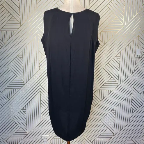 Brochu Walker Black Sleeveless Keyhole Shift Dress