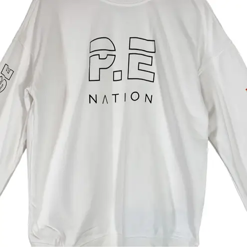 P.E. Nation Nylon House Crew neck Sweatshirt Size Small