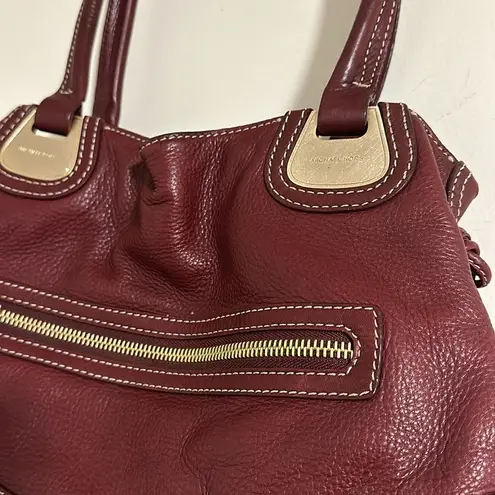 Michael Kors  Burgundy hobo tote soft leather