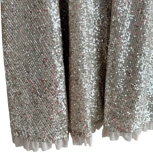 Gal Meets Glam Sequin Bow Dress Size 14 Coquette Girly Feminine Romantic Anthro