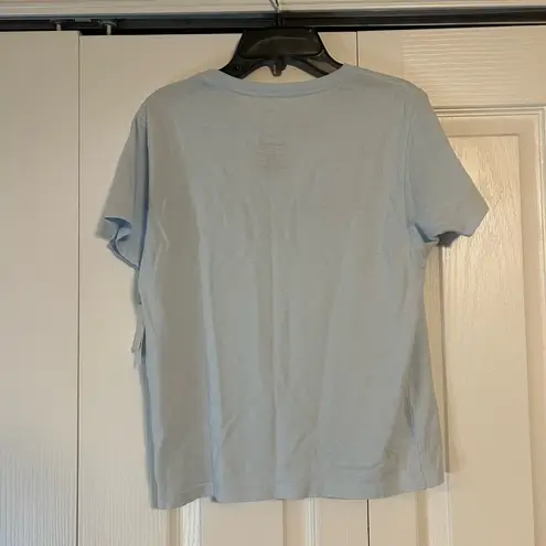 Nordstrom Light Blue Graphic Baby Tee