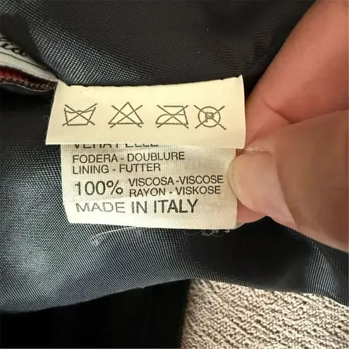 Viroel Black Leather Vest Size 12 Button