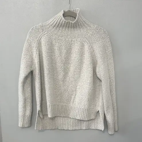Gilli Soft Cream Mock Neck Chunky Knit Sweater White