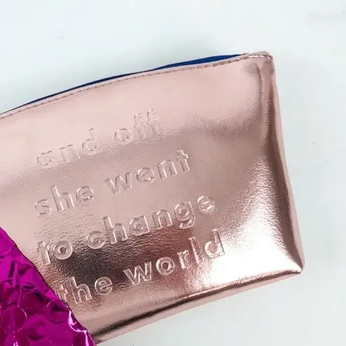 Ipsy 🌟NEW🌟 Rose Gold Metallic GLAM Cosmetic Bag