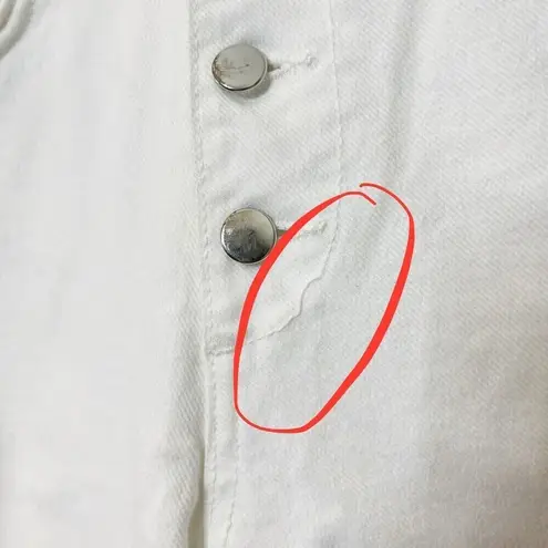 ANINE BING Frida Skinny Jeans Women’s Size 25 White Button Fly Stretch Denim