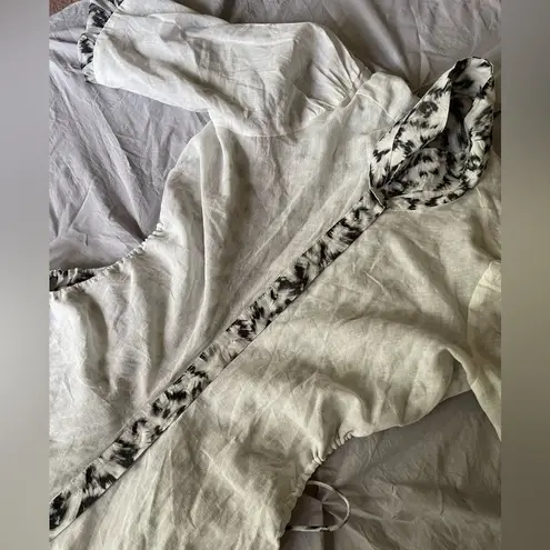 Bardot Abstract Cutout Midi Shirtdress