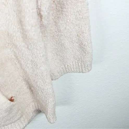 Soft Surroundings Pink Cozy Long Sleeves Fluffy Lounge Top, Size Medium