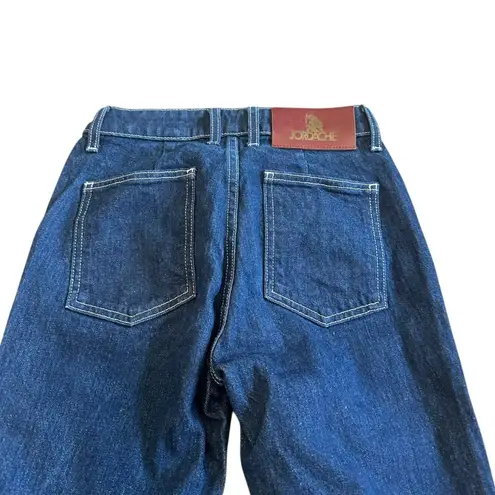 Jordache Vintage Straight Leg Jeans Dark Wash Denim Made in USA Size 25 Women's