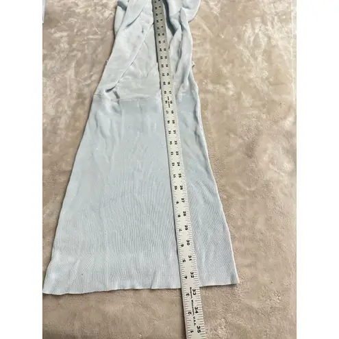 Aya Muse Tipo Mini Dress Women's XXS Light Blue Cowl Neck Open Back Halter $650