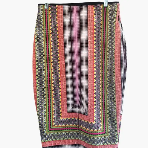 Bisou Bisou Size M Stretch Pencil Skirt Women's Medium Below Knee High Rise