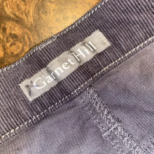Garnet Hill Corduroy Button Fly Pants in Grey - size 14