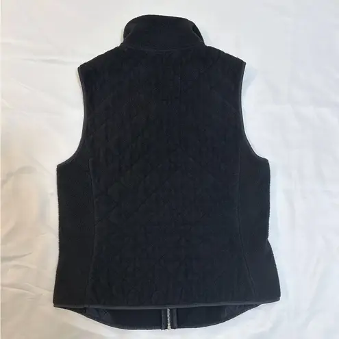 Abercrombie & Fitch Fleece Quilted Vest - Black - M