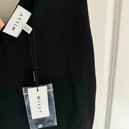 Milly NWT Italian Structured Shift Black Mini Dress | M
