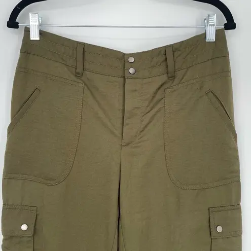 Elevenses Anthropologie Womens Olive Green Cargo Utility Jogger Pants Size 6