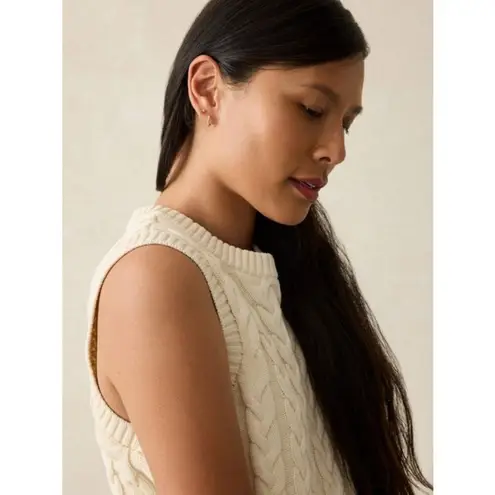 💕FAHERTY💕 Sunwashed Sweater Vest ~ White Shell Large L NWT