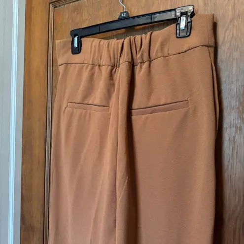 NWT 7th Avenue NY&C New York & Company Belted Wide Leg High Waist Pants M Brown Size M