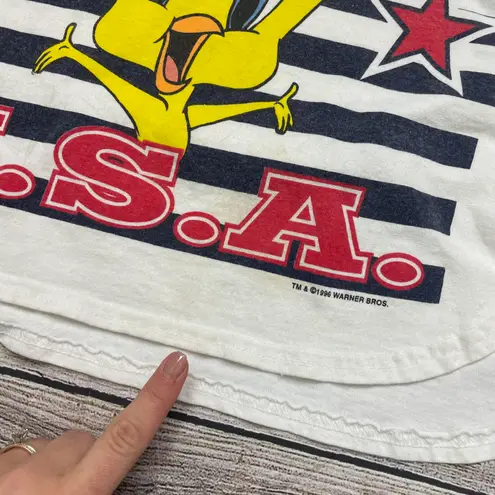 Looney Tunes Vintage Tweety Bird Muscle Crop