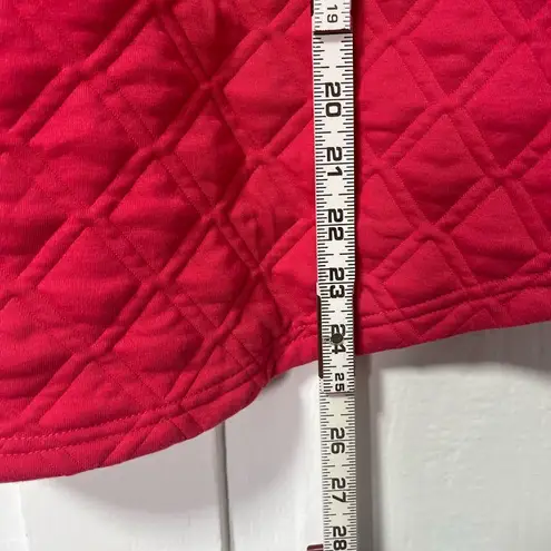 TuckerNuck sport Azalea Ally Quilted hot pink swing sweatshirt size XS/S