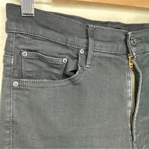 Mother Insider Crop Step Fray jeans Not Guilty 30 Black