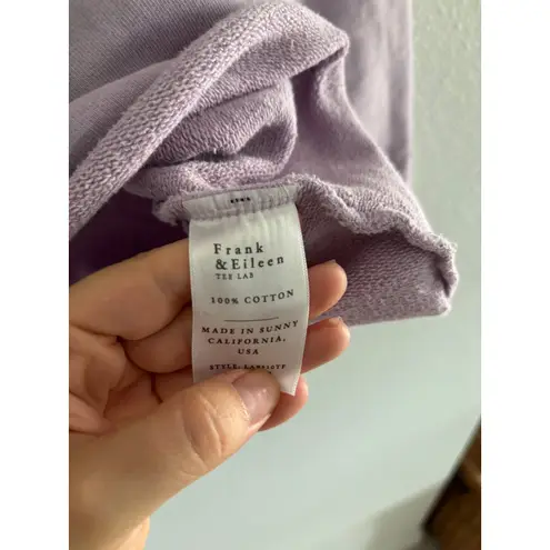 Frank & Eileen Patrick Popover Triple Fleece Womens XS Purple Preppy Travel Cozy