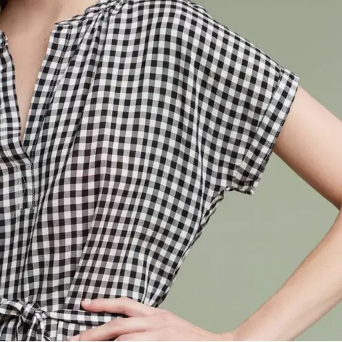 Velvet By Graham And Spencer NWT Velvet Graham & Spencer Belted Gingham Midi Shirt Dress Medium Preppy Office