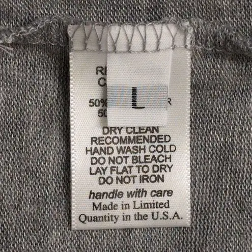 Michael Lauren NWT Gray Carson Long Sleeve Lace Up Front Hoodie Size L