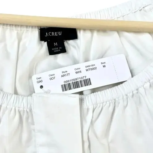 J.Crew NWT  White Swingy Scoop Neck Top