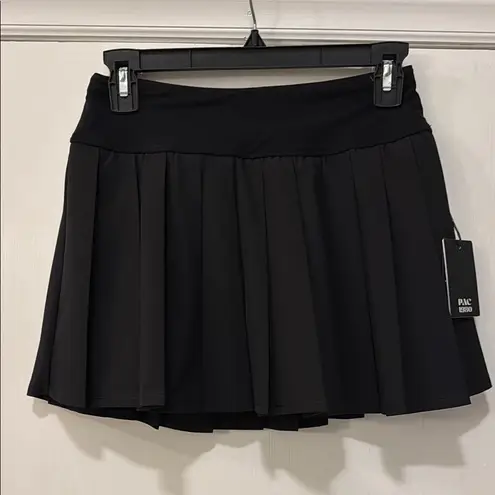 PacSun NWT: PAC 1980 PAC WHISPER Active Black Dropped Waist Pleated Mini Skort - Image 5
