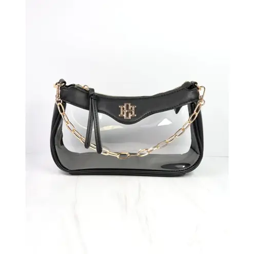Caroline Hill Cassidy Clear Crossbody Bag Black | Stadium Approved | NWT