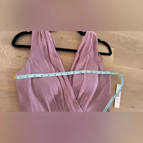 Eliza J Pleated Embellished High-Low Gown rose pink size 6 NWT