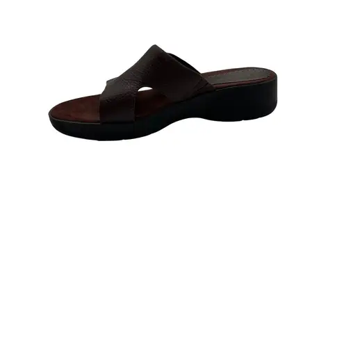 Baretraps Size 10 Relaxed Fit Stylish Brown Slip-On Sandals Womens