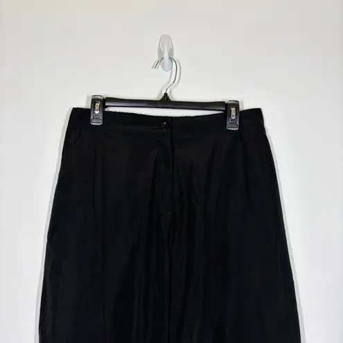 Sun Kim Polka Dot Hem Pant Size Medium Black