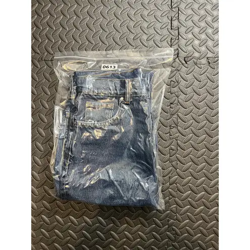 ANINE BING  Sonya Jean Button Fly Mid Indigo Blue Womens Pants Size 26