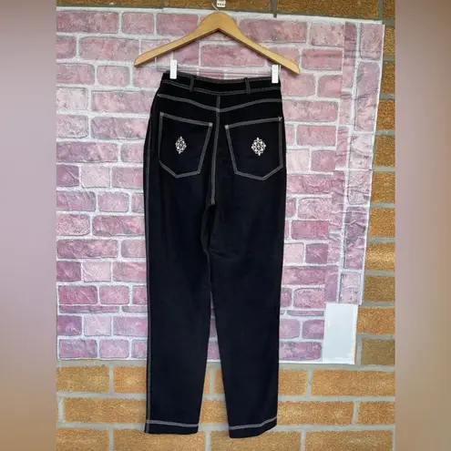 Future Ozbek Vintage high waist tapered Trouser size 8 Black