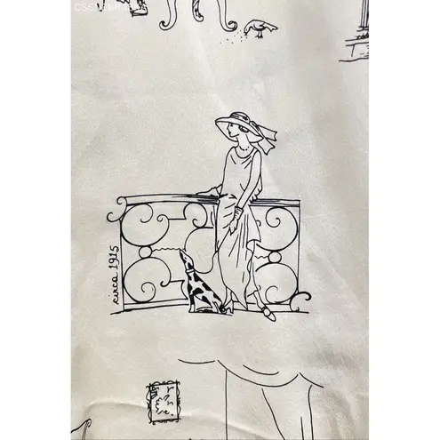 Ishyu Cream Vintage Silk Equestrian ladies Blouse shirt