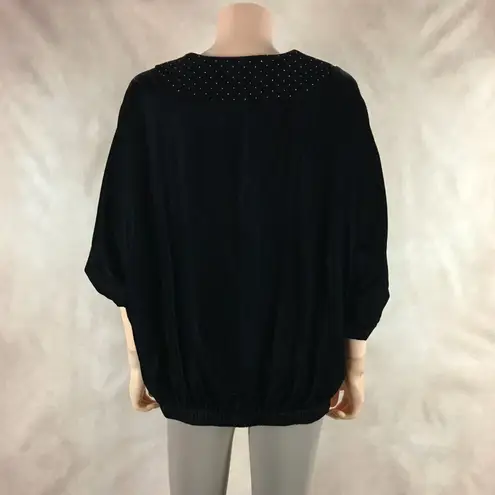 Tahari Black Velvet Top NWT SMALL