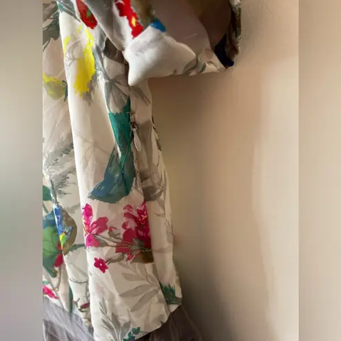 Ted Baker London Women’s Lida Floral Romper Silk Blend Size 8 White