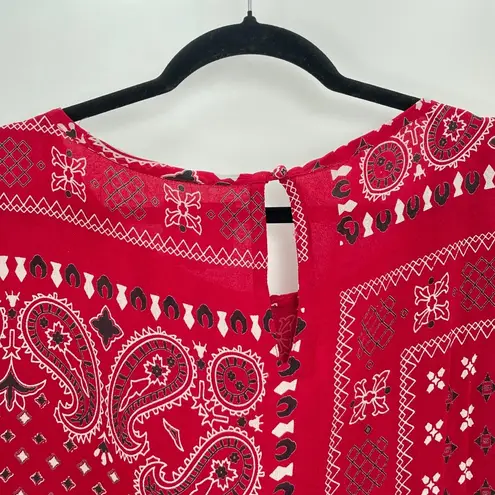 Muche & Muchette Women Red & White Bandana Print Long