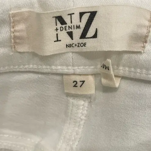 Nic+Zoe NZ Denim Mid Rise 5” Jean Short Paper White Women’s Sz 27