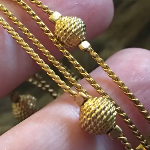 Joan Rivers Vintage gold tone ball chain necklace