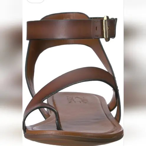 Naturalizer Tallt Brown Leather Toe loop Ankle Strap Sandals 6.5