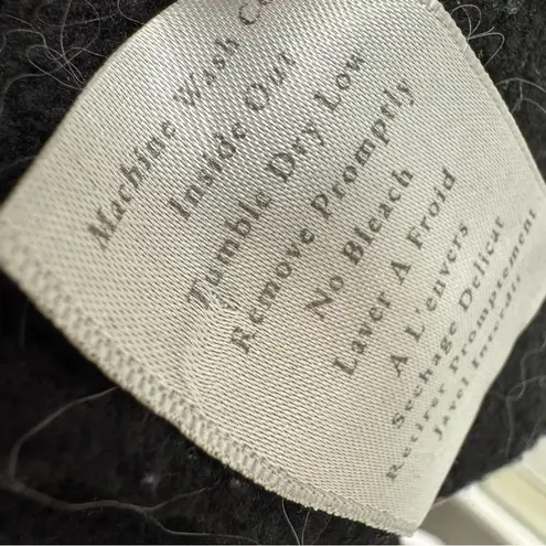 Frank & Eileen Audrey Funnel Neck Capelet Triple Fleece One Size OS Black