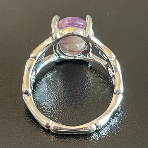 Amethyst Purple S925 silver ring size 8